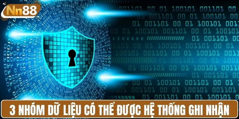 3 nhóm dữ liệu có thể được hệ thống ghi nhận