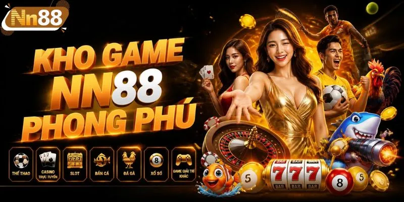 Kho game NN88 phong phú với nhiều sảnh cược
