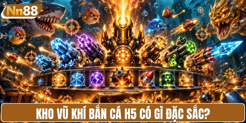 Kho vũ khí nổi bật trong bắn cá H5