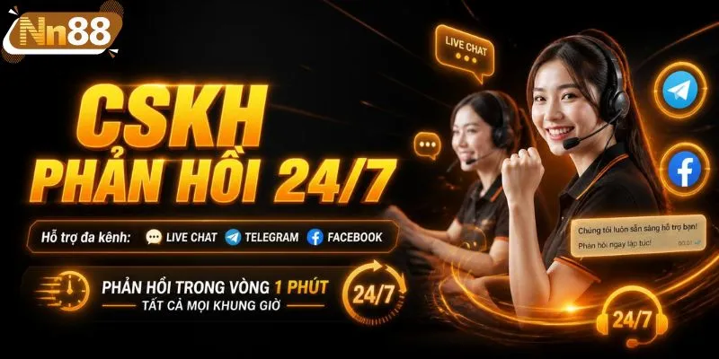 Nhà cái hỗ trợ phản hồi nhanh chóng 24/7